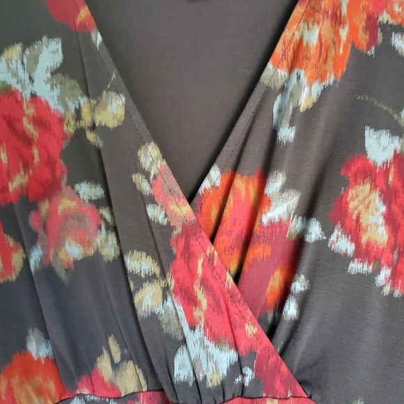 J. Jill Dress XS Midi Dress Brown - Picture 3 of 16